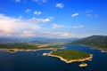 Panoramic view of Slansko jezero near town of Niksic